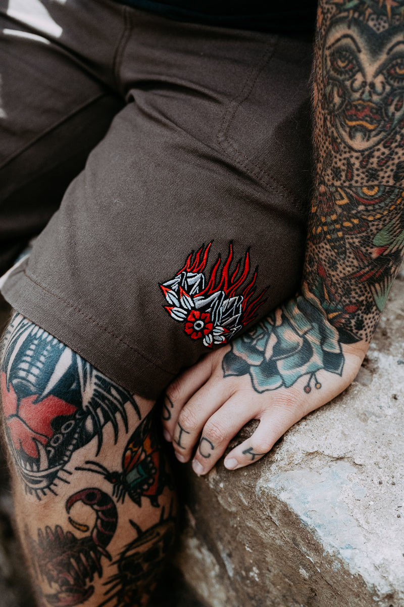 Heat From Hell Canvas Shorts