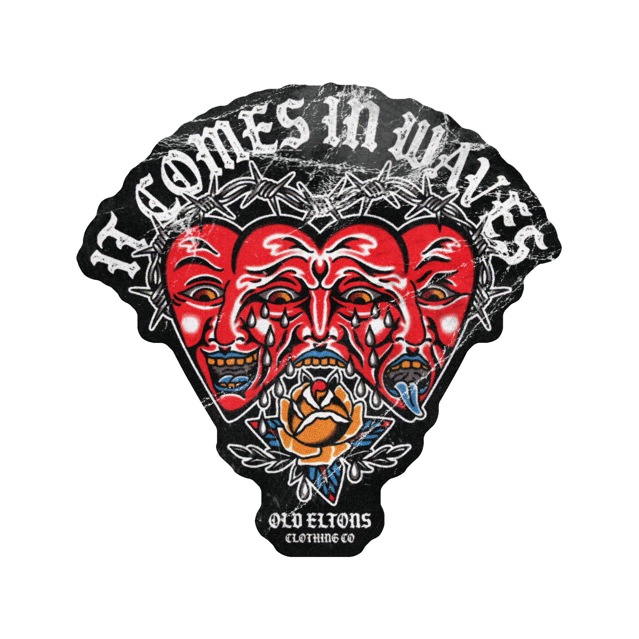 It Comes In Waves Sticker