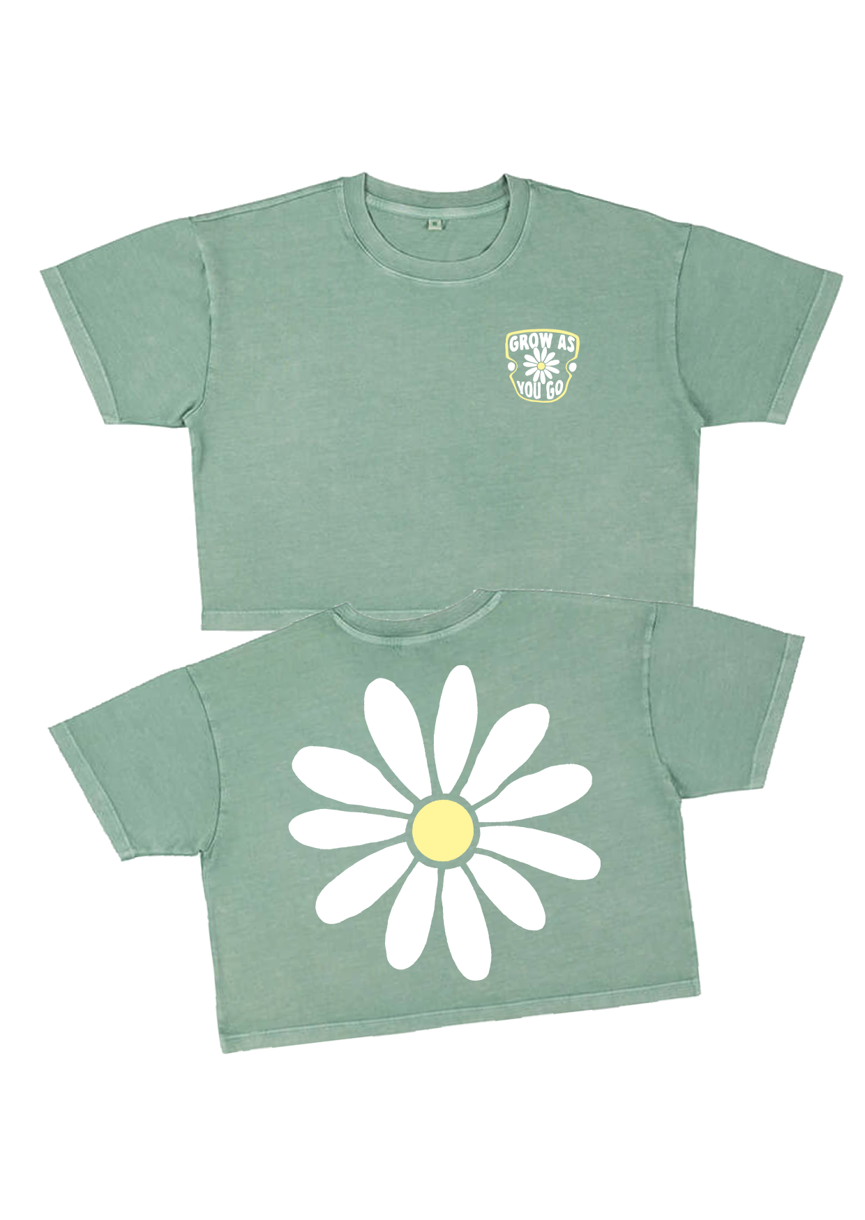Grow As You Go Ladies Cropped Tee