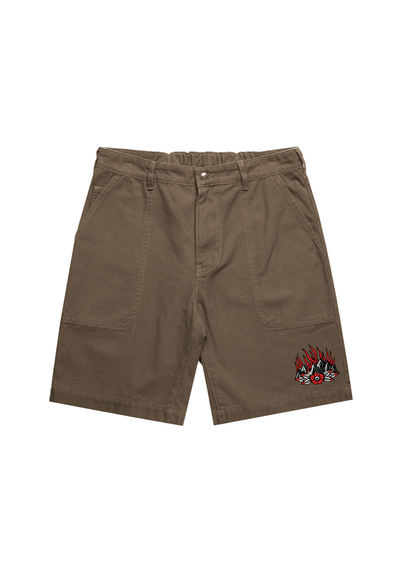 Heat From Hell Canvas Shorts