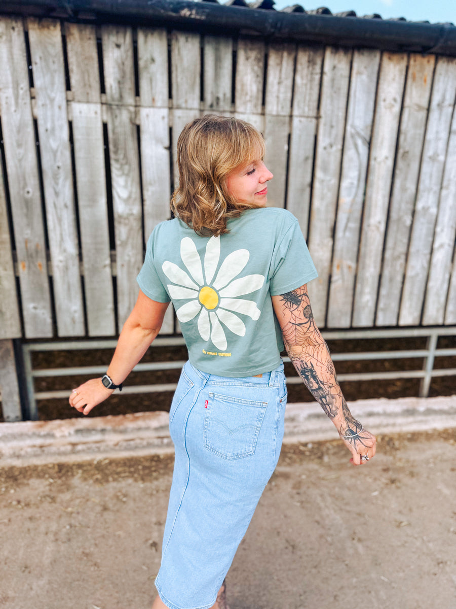 Grow As You Go Ladies Cropped Tee