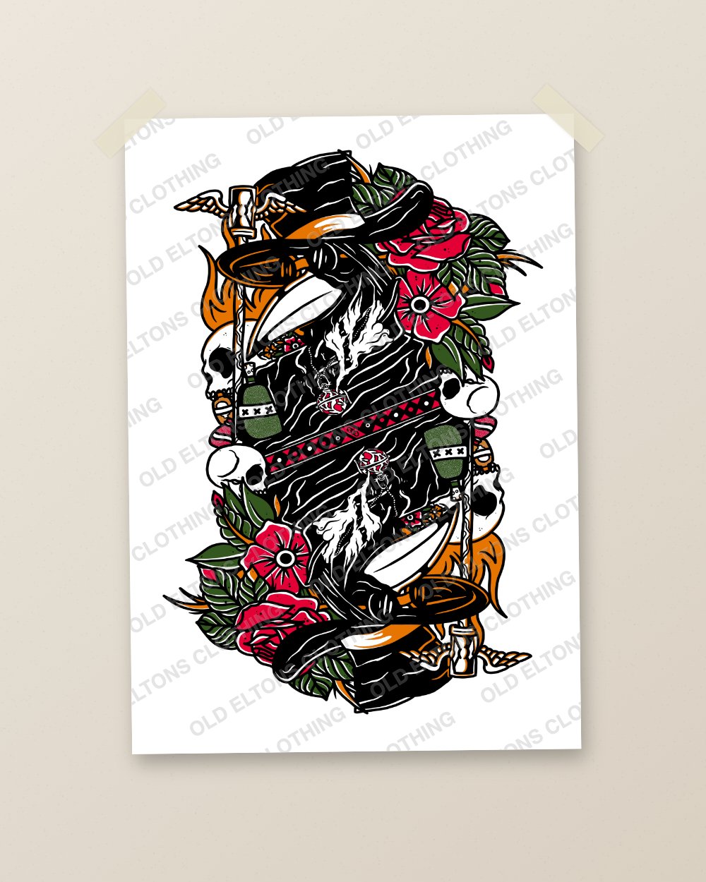 Eyes Wide Shut unframed art print by Old Eltons Clothing